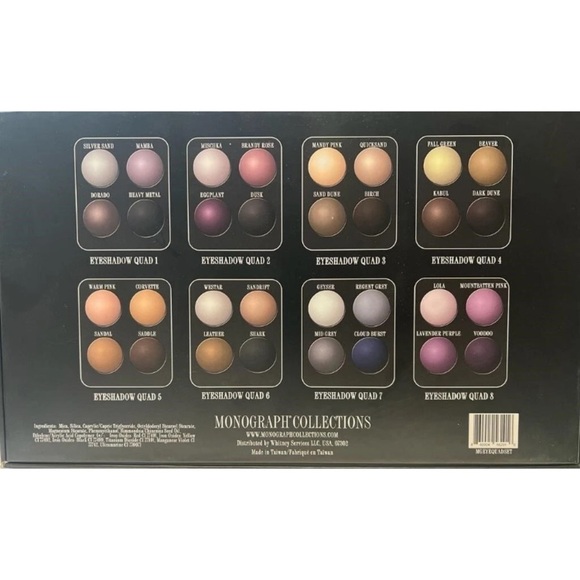 Monograph Quads Set of 8 Sleek Black Eyeshadow Compact Set - Picture 4 of 8